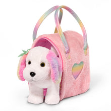 Pucci Pups perro maltés multicolor en cartera rosa