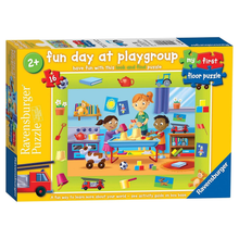 Rompecabezas para piso día en el colegio 16 piezas