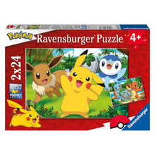 Rompecabezas 2x24 piezas modelo Pokémon
