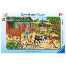Rompecabezas 15 piezas Vida feliz en la granja de Ravensburger