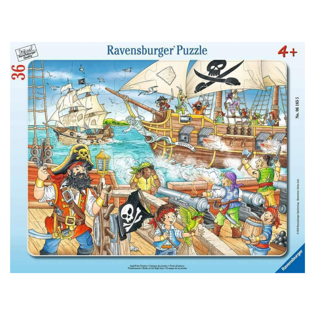 Rompecabezas 36 piezas Barco pirata de Ravensburger