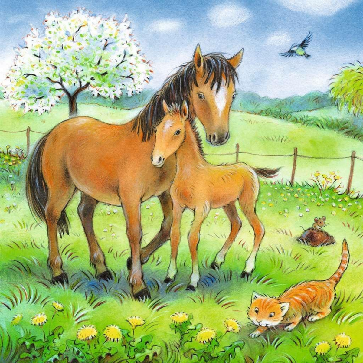Rompecabezas 3x49 piezas Animales cariñosos de Ravensburger – vista 3
