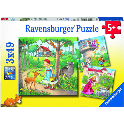 Rompecabezas 3x49 piezas Princesas de cuento