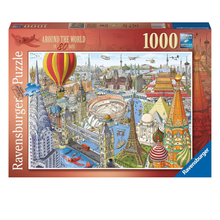 Rompecabezas 1000 piezas La vuelta al mundo en ochenta días de Ravensburger