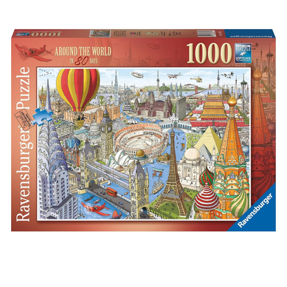 Rompecabezas 1000 piezas La vuelta al mundo en ochenta días de Ravensburger