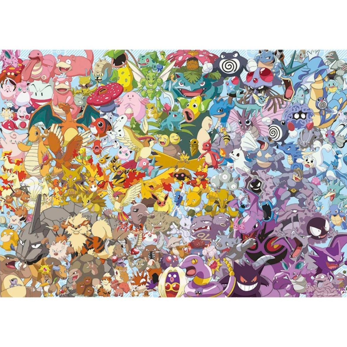 Rompecabezas 1000 piezas modelo reto Pokémon de Ravensburger – vista 2
