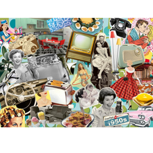 Rompecabezas 1000 piezas Los años cincuenta de Ravensburger – vista 2
