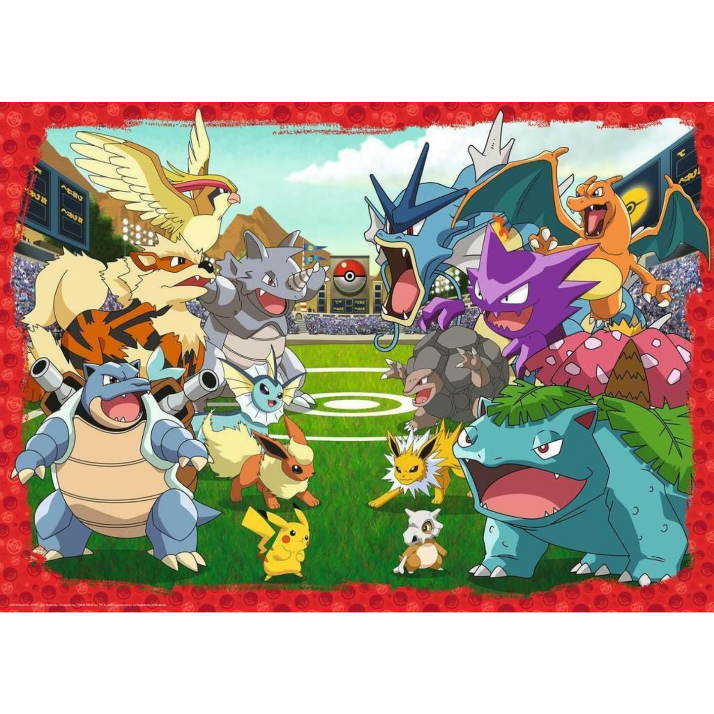 Rompecabezas 1000 piezas modelo batalla Pokémon