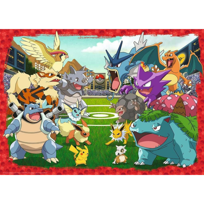 Rompecabezas 1000 piezas modelo batalla Pokémon