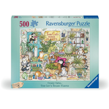 Rompecabezas 500 piezas Casa de gatos y plantas de Ravensburger