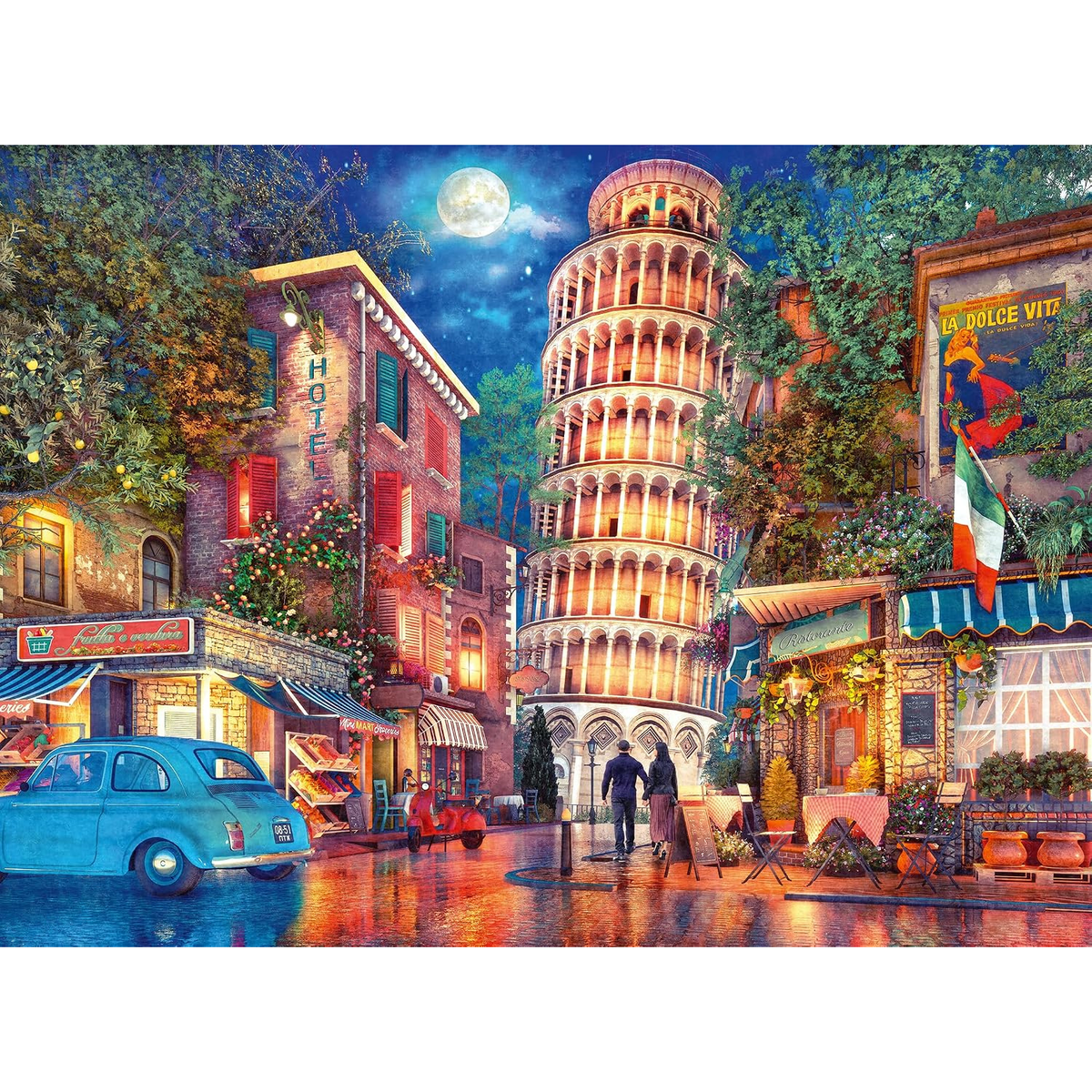 Rompecabezas 500 piezas Tarde en Pisa de Ravensburger – vista 2