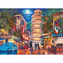 Rompecabezas 500 piezas Tarde en Pisa de Ravensburger – vista 2
