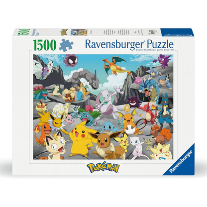 Rompecabezas 1500 piezas modelo Pokémon clásicos de Ravensburger