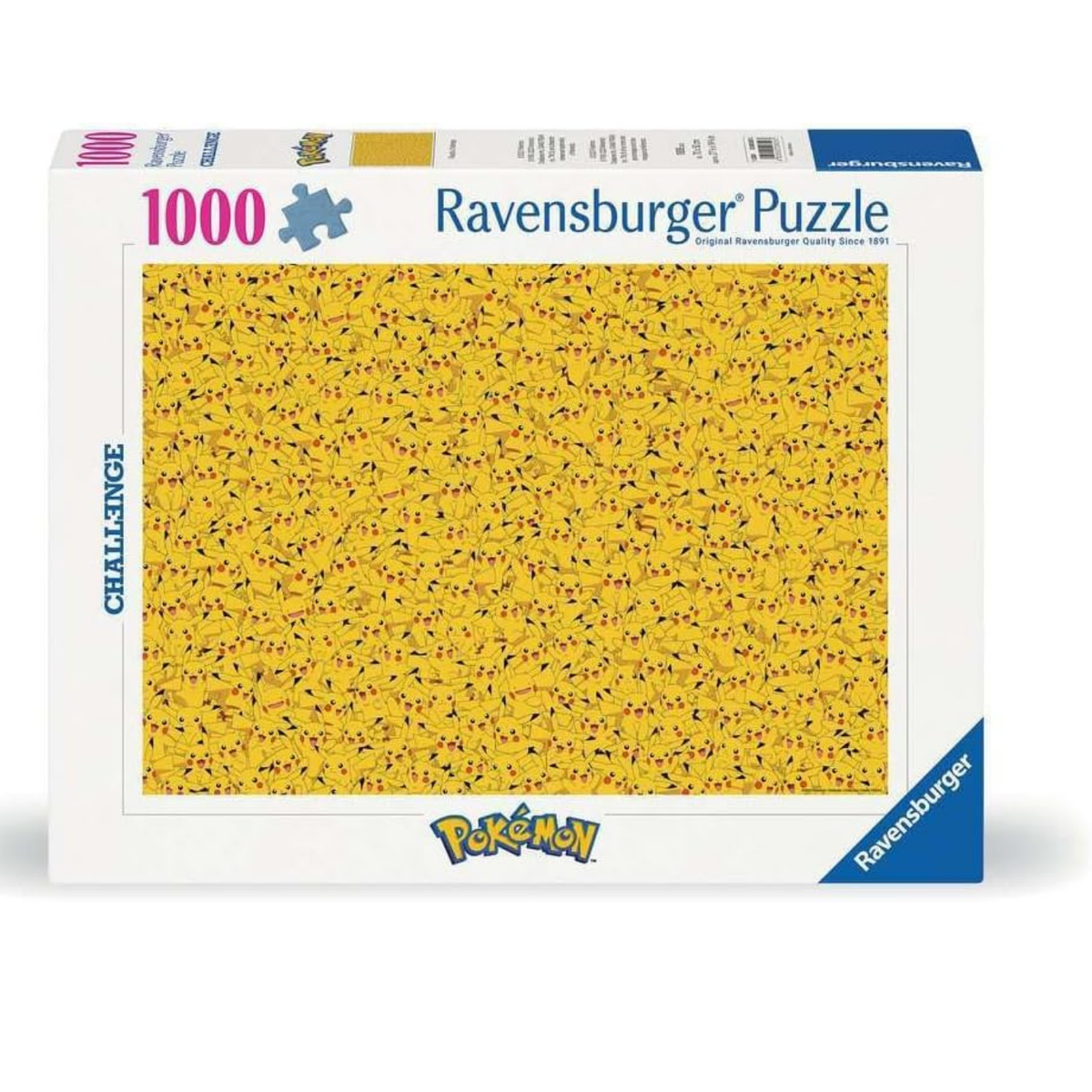 Rompecabezas 1000 piezas reto Pikachu Pokémon de Ravensburger