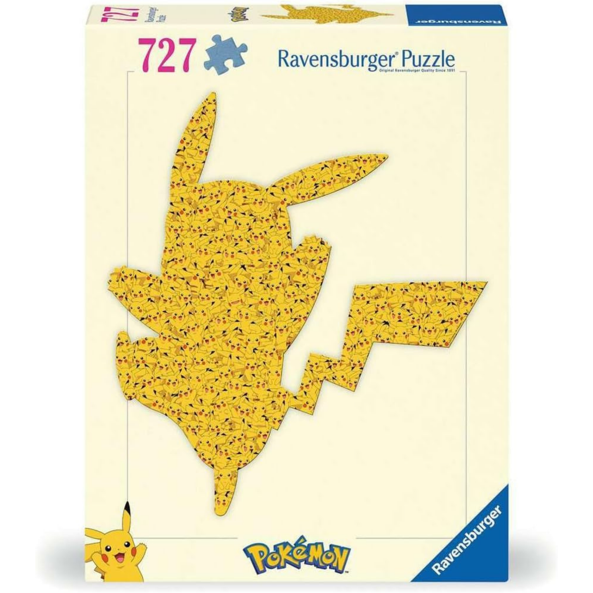 Rompecabezas 727 piezas silueta Pikachu Pokémon de Ravensburger