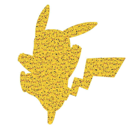 Rompecabezas 727 piezas silueta Pikachu Pokémon de Ravensburger – vista 2
