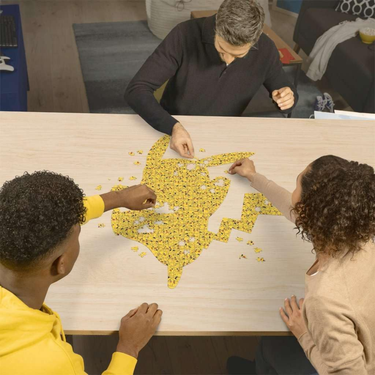Rompecabezas 727 piezas silueta Pikachu Pokémon de Ravensburger – vista 3