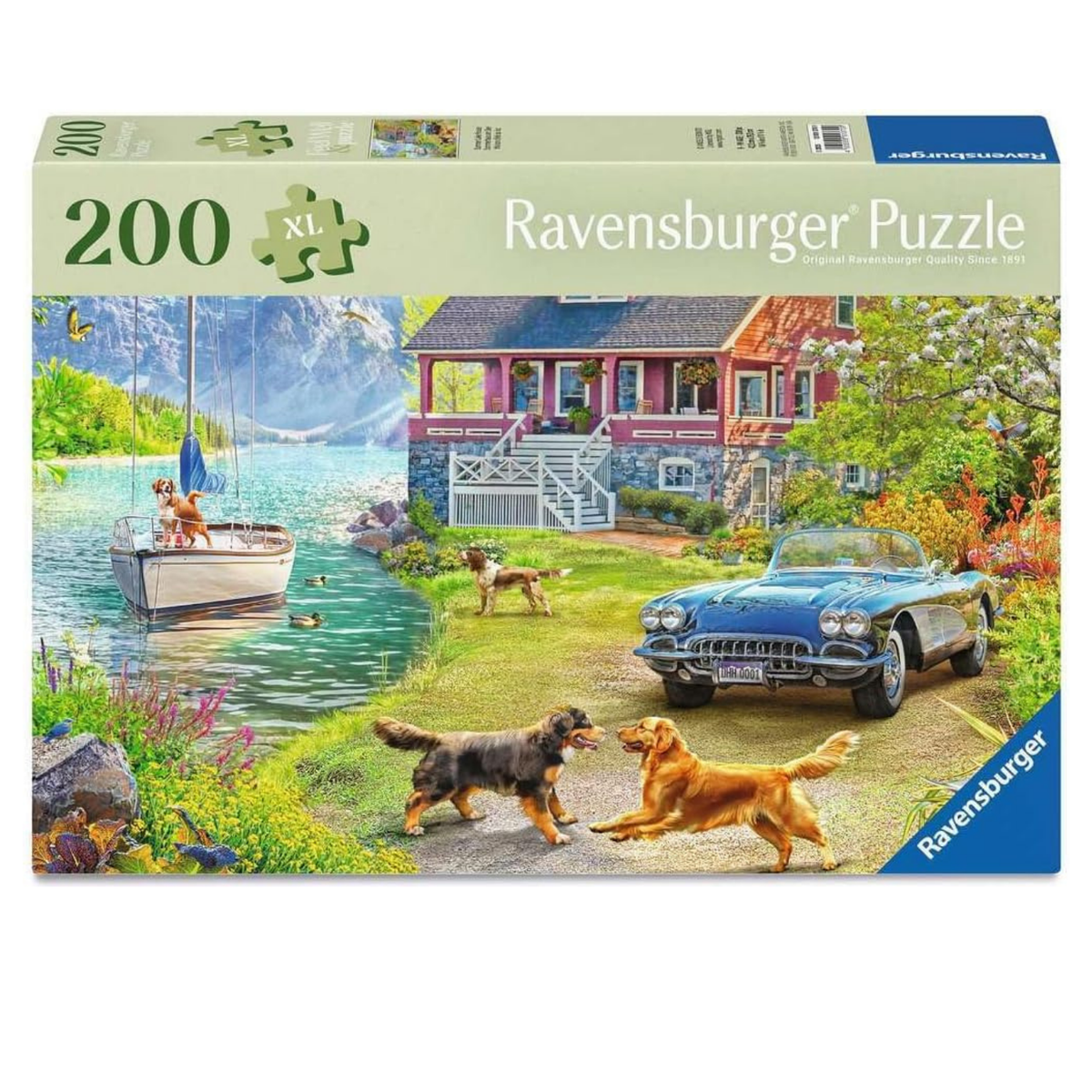 Rompecabezas para adulto 200 piezas XL casa de verano en el lago de Ravensburger