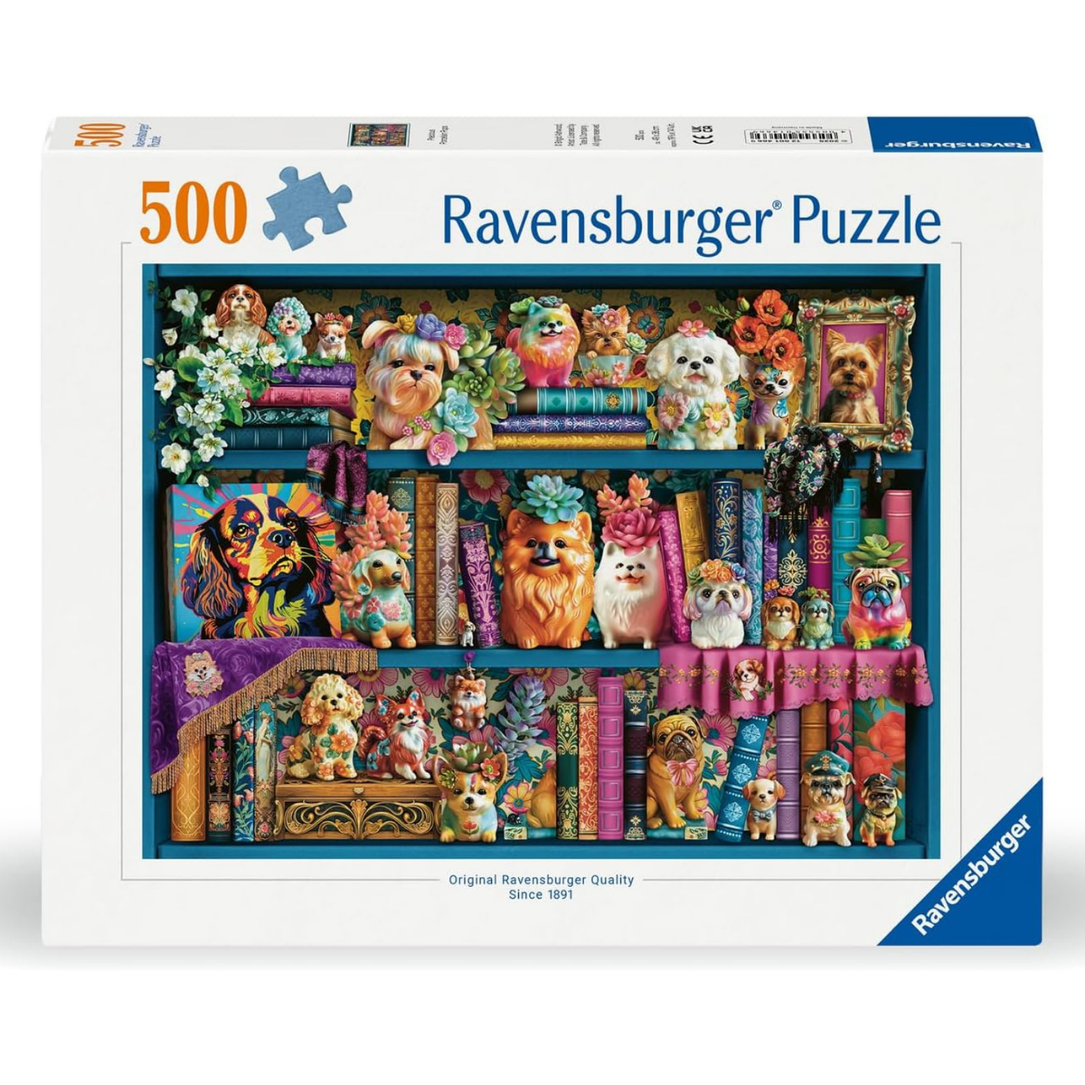 Rompecabezas 500 piezas Perritos de porcelana de Ravensburger