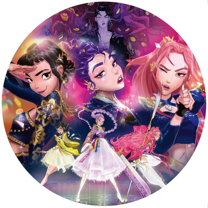 Rompecabezas circular 500 piezas Cazadoras KPOP Demon Hunters de Ravensburger – vista 3