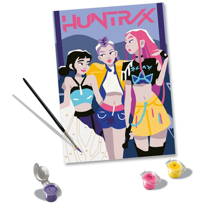 Lienzo para pintar por números Cazadoras KPop Demon Hunters de Ravensburger – vista 2