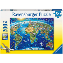 Rompecabezas XXL 200 pz monumentos del mundo de Ravensburger