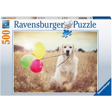 Rompecabezas 500 pz perro con globos