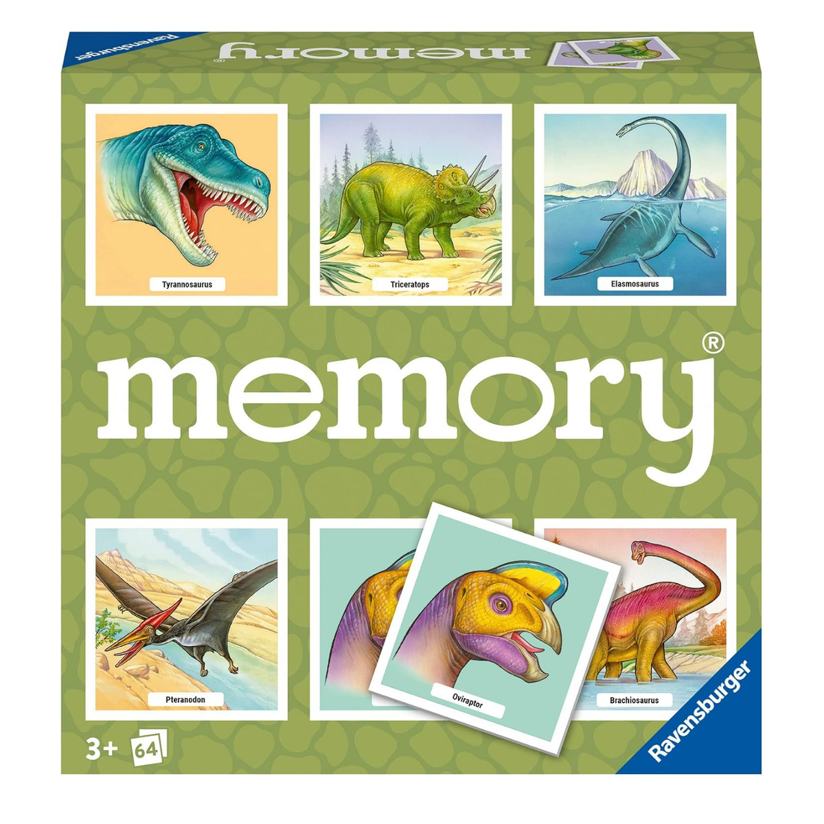 Juego memoria dinosaurios 64 piezas de Ravensburger