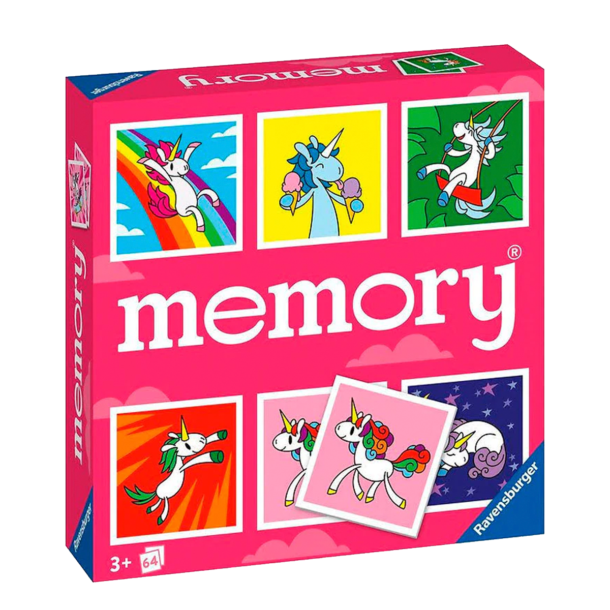 Juego memoria unicornios 64 piezas