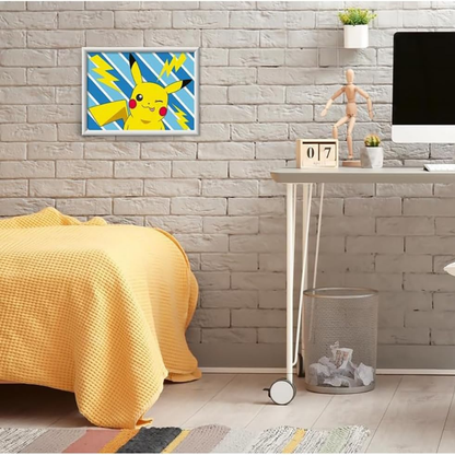 Lienzo para pintar por números Pikachu sonriente Pokémon de Ravensburger – vista 3
