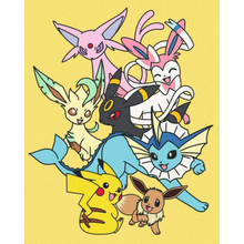 Lienzo para pintar por números Pokémon sonrientes de Ravensburger – vista 2