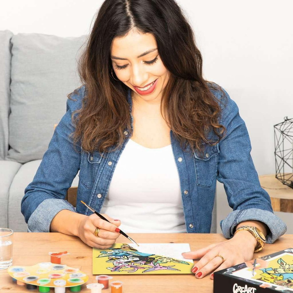 Lienzo para pintar por números Pokémon sonrientes de Ravensburger – vista 3