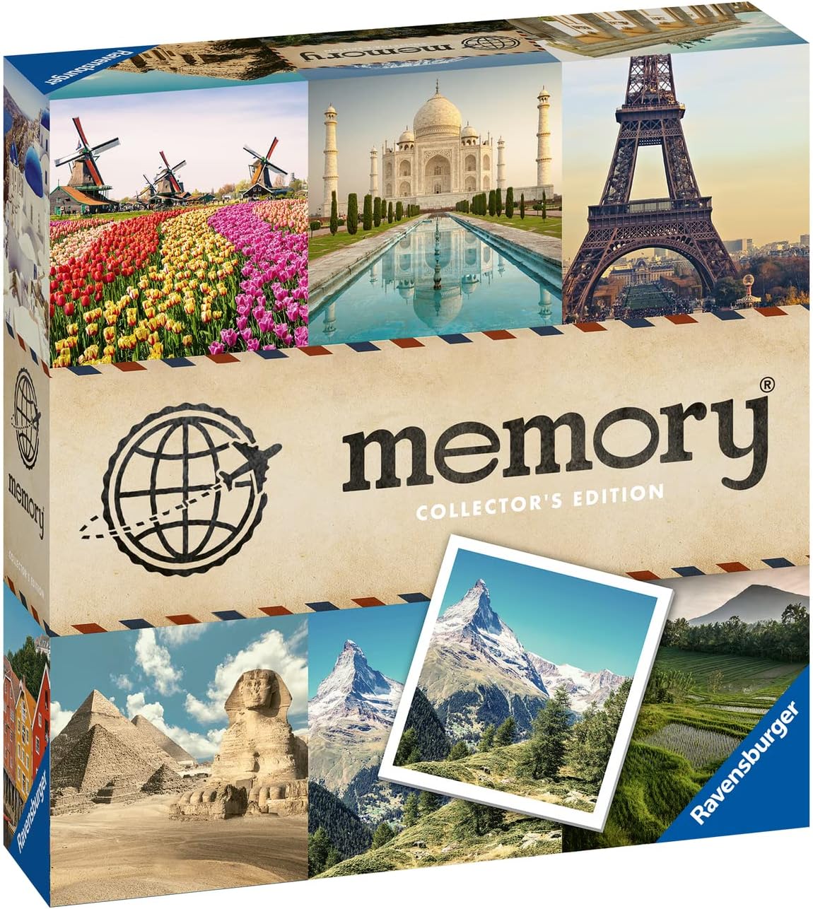 Juego memoria viajes de colección 64 piezas + 16 mini posters