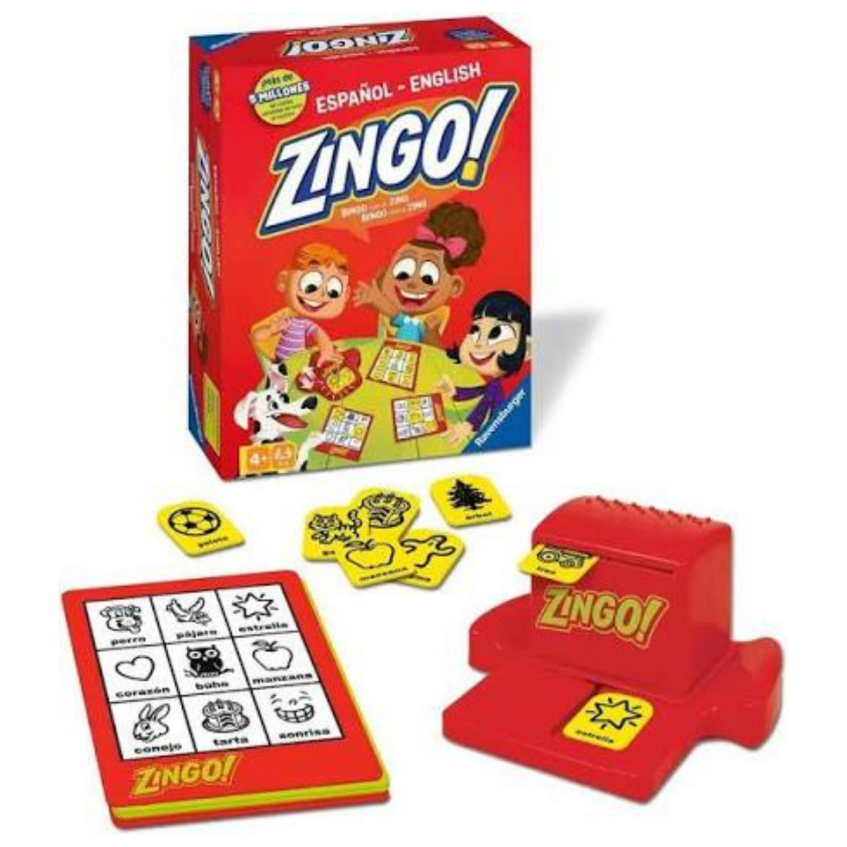 Juego de lógica Zingo! Bilingüe español e inglés de ThinkFun – vista 2