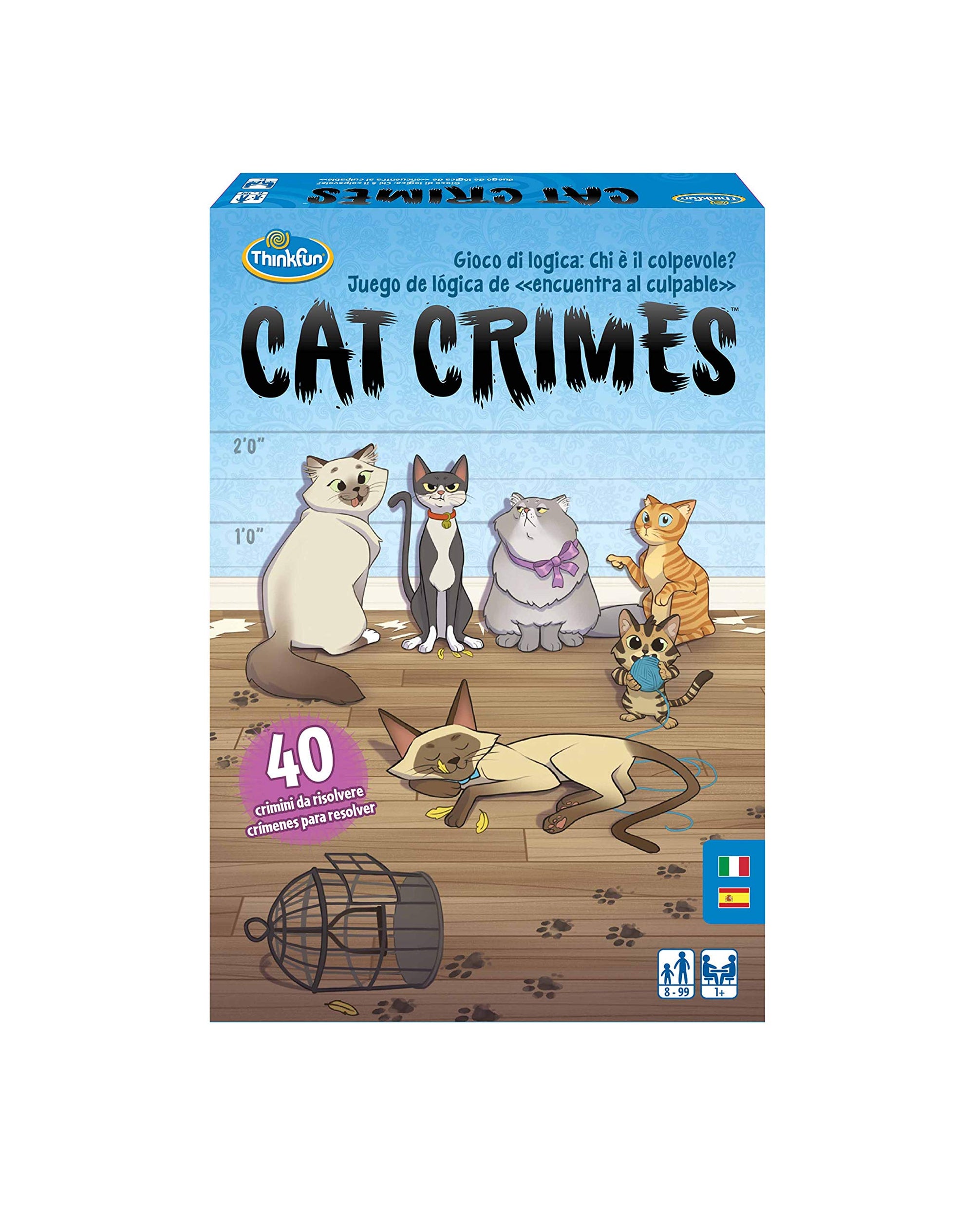 Juego de lógica Cat Crimes "Quién es el gato culpable?" en español