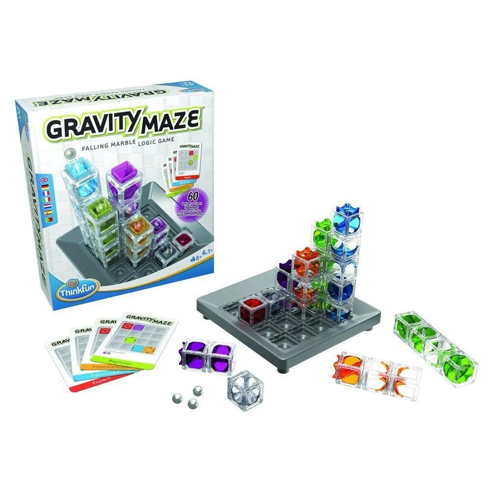 Juego de lógica con canicas Gravity Maze en inglés