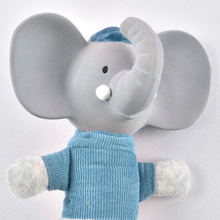 Meiya & Alvin chirriador textil y juguete mordedor caucho natural modelo Alvin el elefante