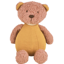 Tikiri peluche algodón orgánico oso bebé clásico amarillo