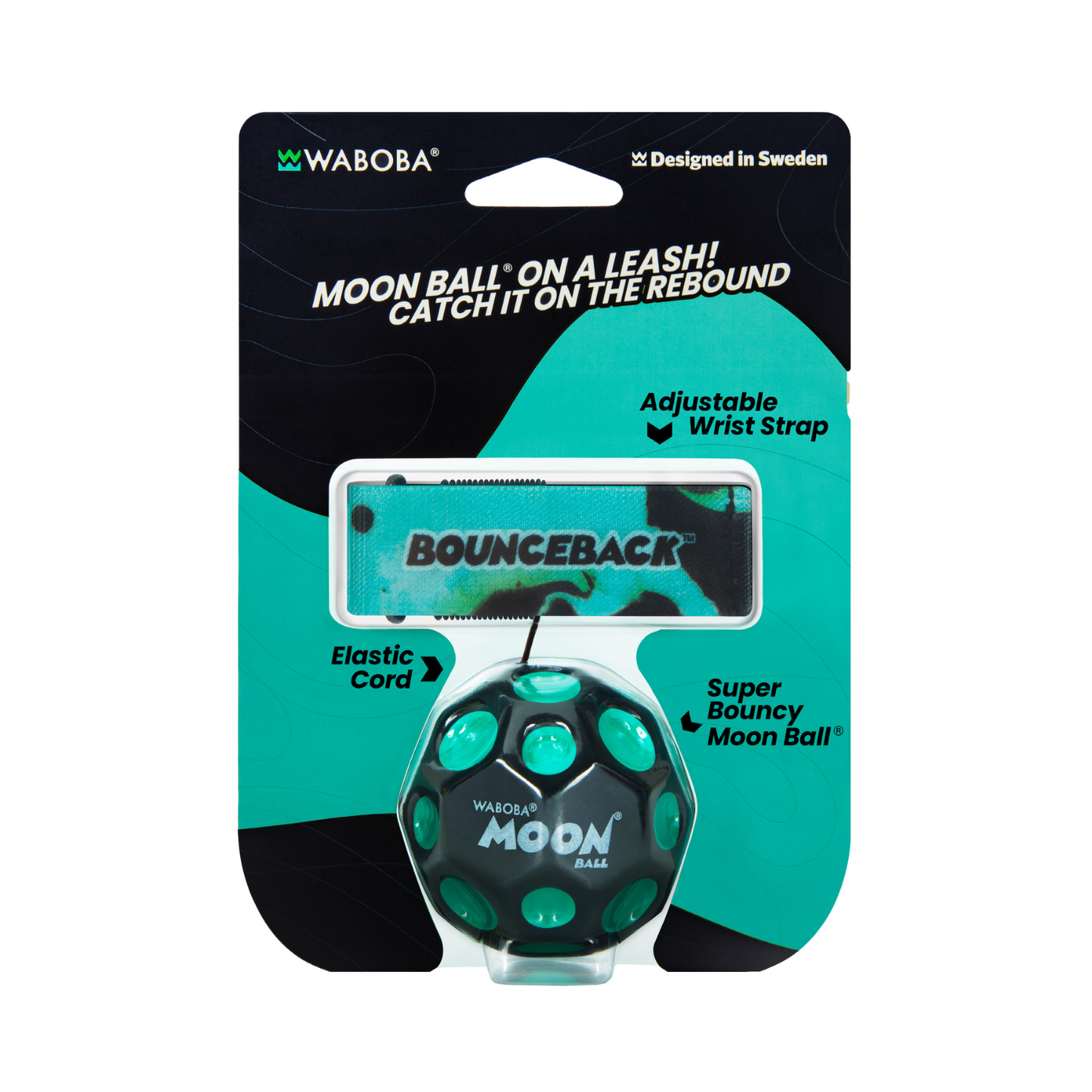 Waboba pelota Moonball rebote con liga y muñequera - color aleatorio