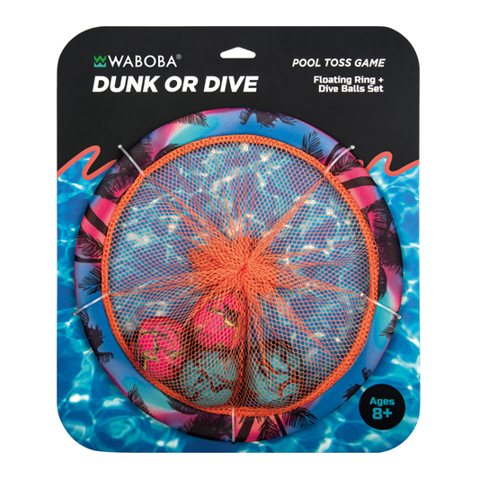 Waboba set de aro con pelotas para encestar en piscina Dunk or Dive
