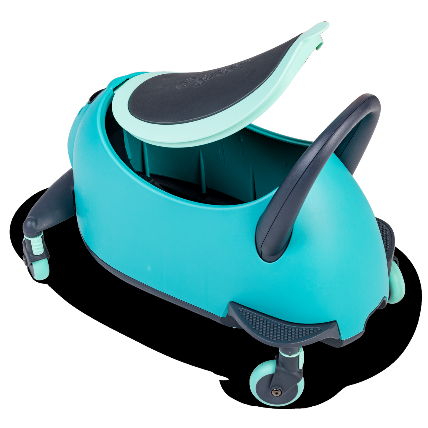 Yvolution correpasillos y scooter YGlider LUNA 3 en 1 con ruedas LED color verde, 10 meses a 10 años