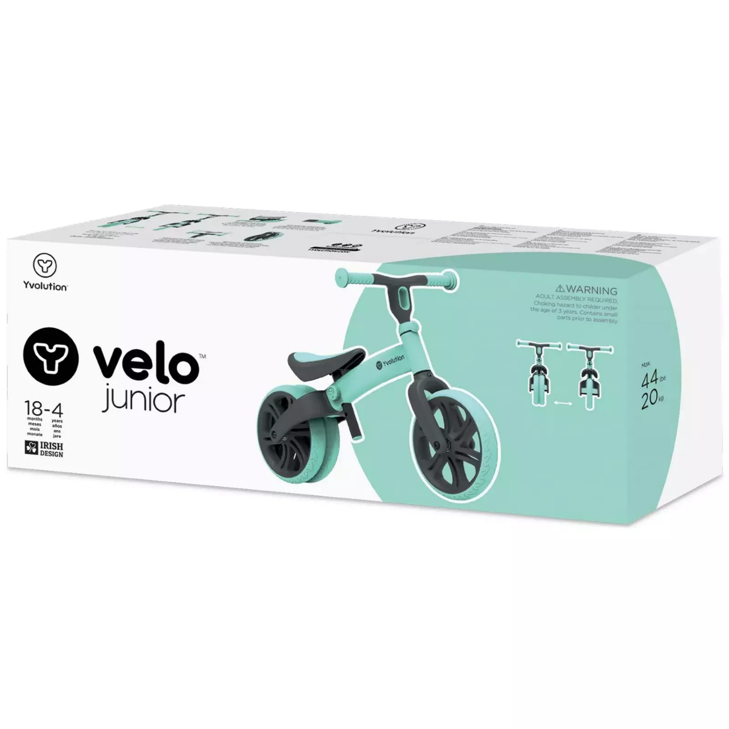 Yvolution bicicleta de balance Velo Junior verde, 18 meses a 4 años