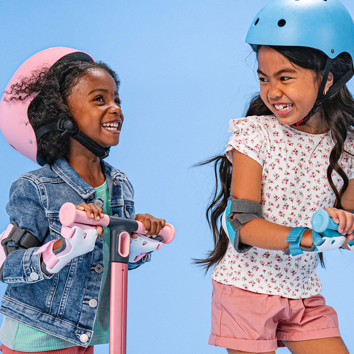 Yvolution set de coderas, rodilleras y muñequeras de seguridad - talla S, color rosa