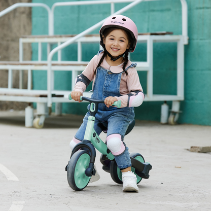 Yvolution triciclo y bicicleta de balance Velo Trike 2 en 1 color verde, 18 meses a 3 años