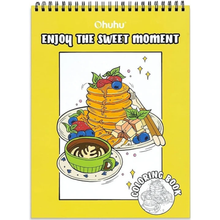 Ohuhu Libro para colorear doble cara a prueba de sangrado modelo Enjoy the sweet moment