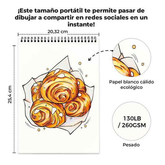 Ohuhu Libro para colorear doble cara a prueba de sangrado modelo Enjoy the sweet moment