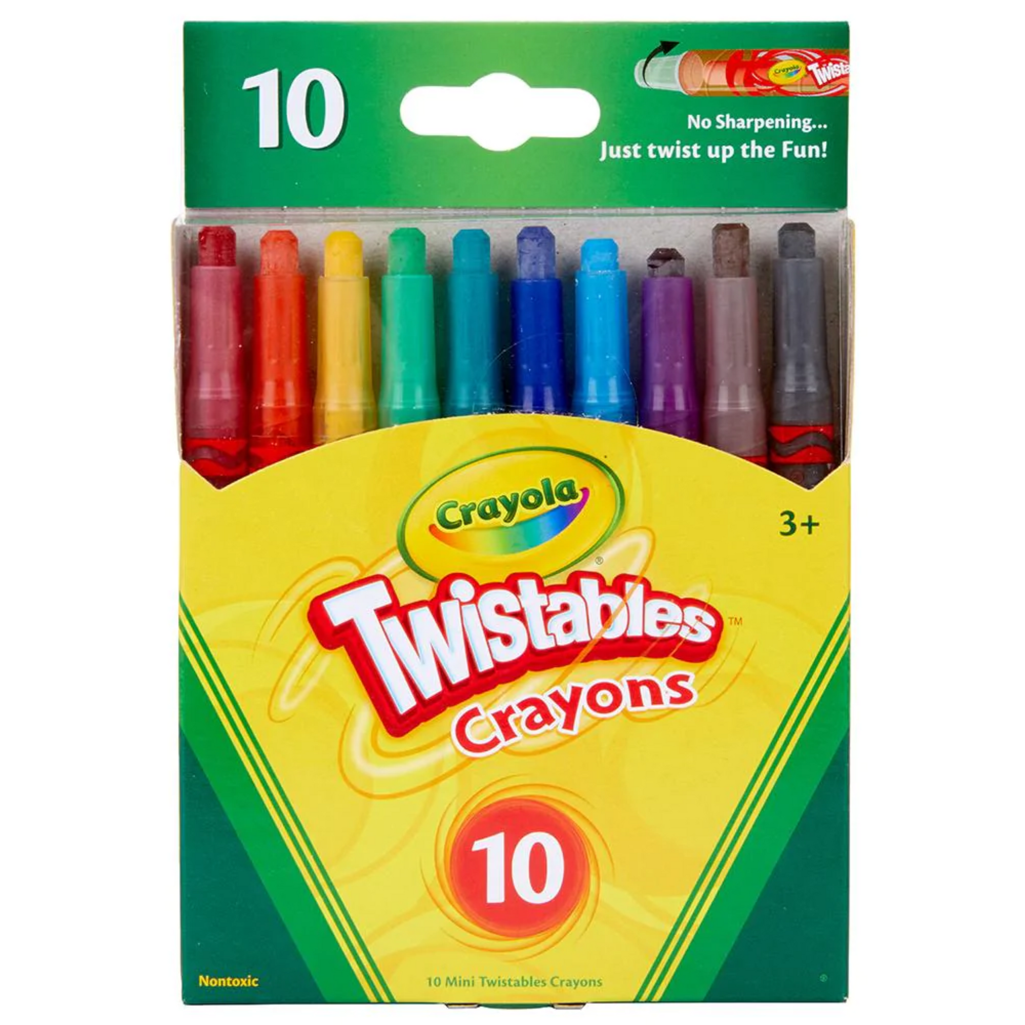 Crayola® 10 crayones delgados mini retráctiles