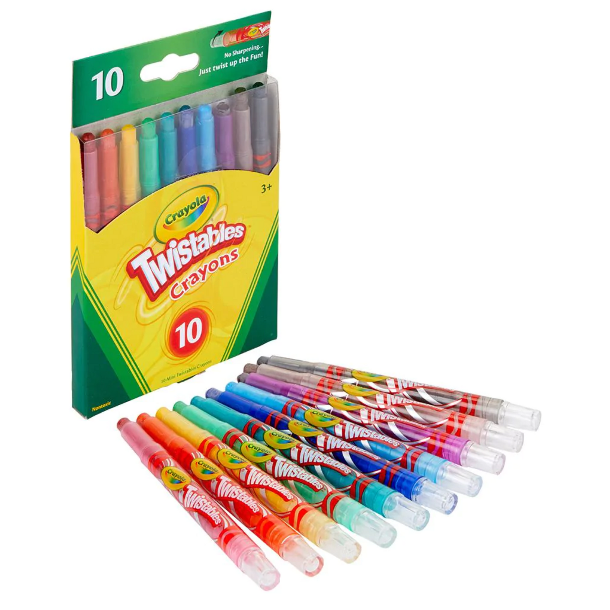 Crayola® 10 crayones delgados mini retráctiles