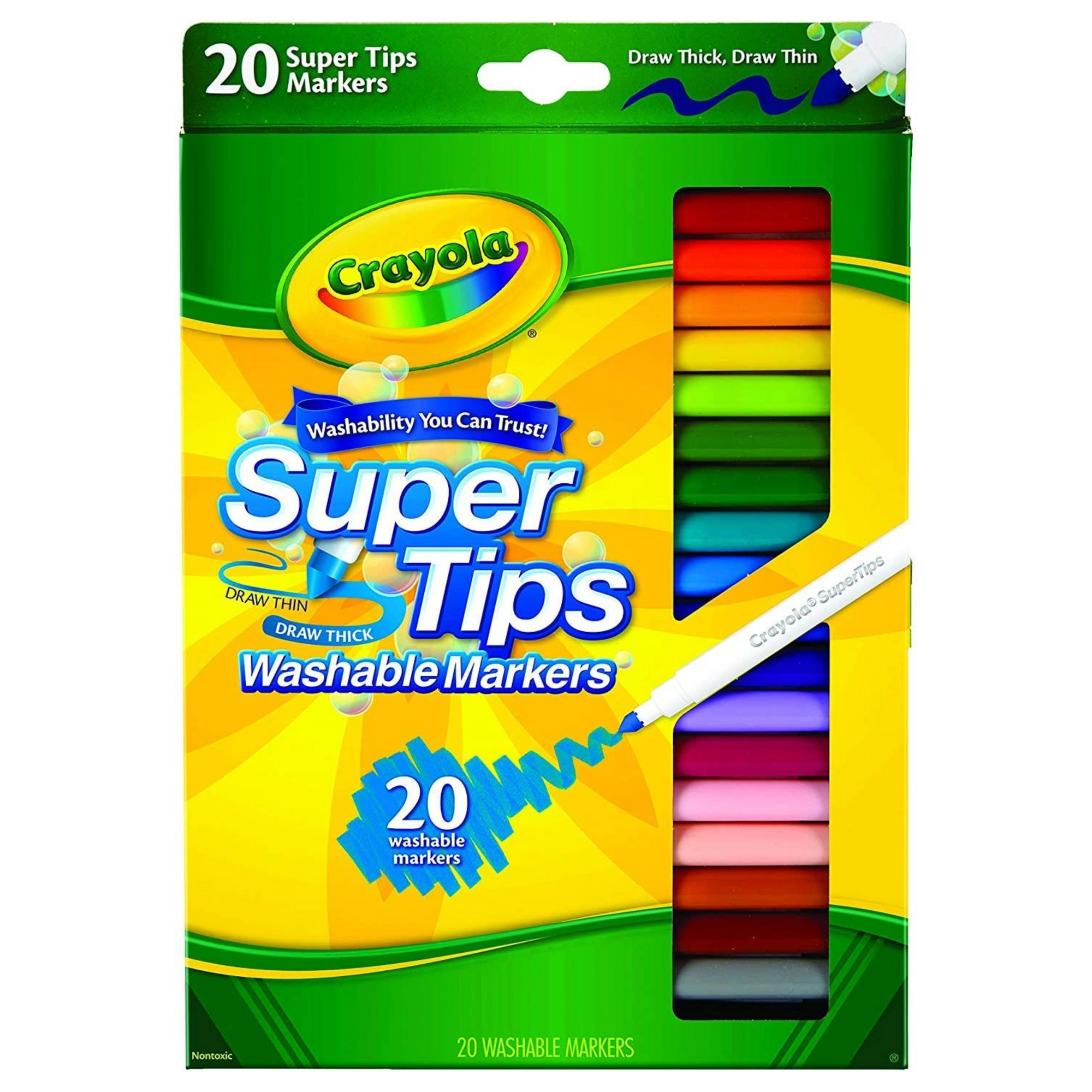 Crayola® plumones Supertips 20 unidades