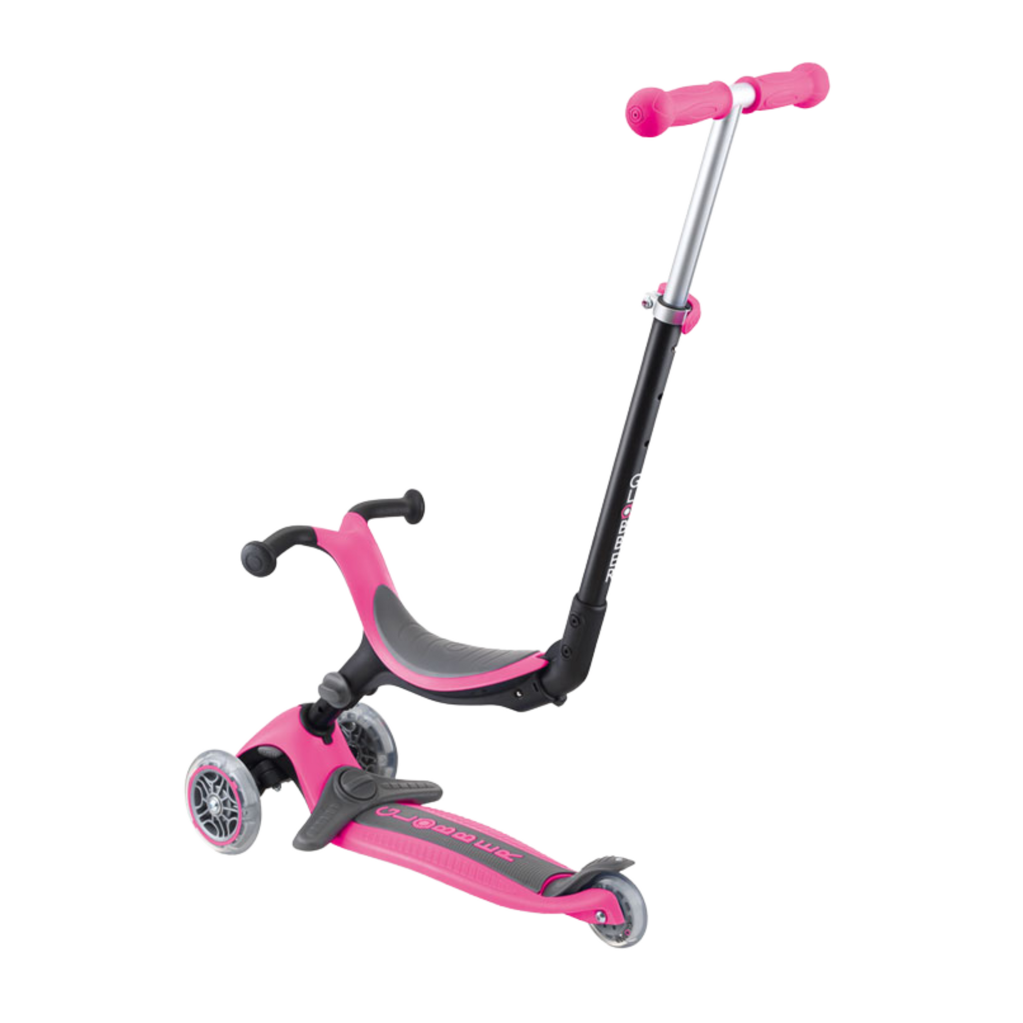 Scooter Globber Go Up Plegable rosado